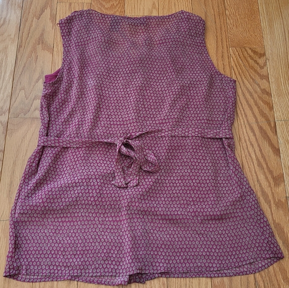 Apostrophe Semi Sheer Patterned Ruffle Blouse - Picture 2 of 7